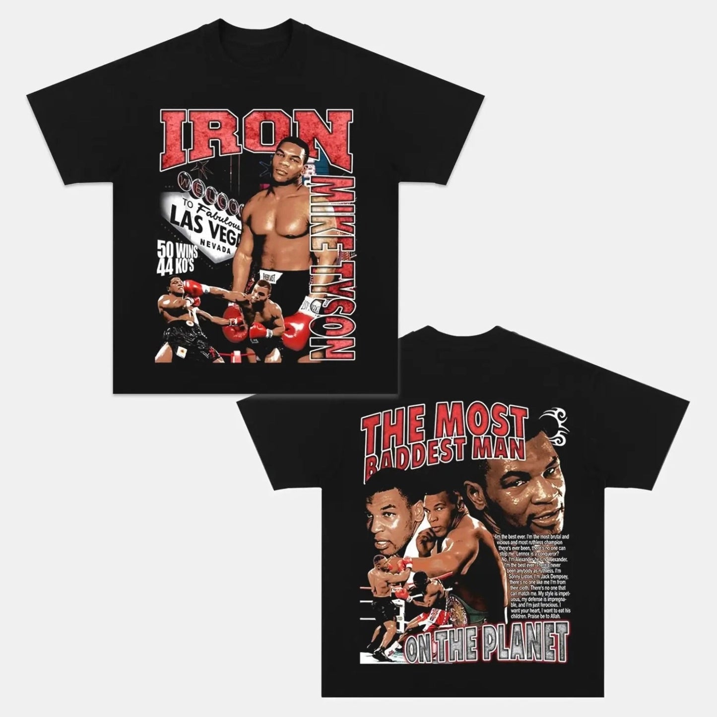 Mike Tyson Back Design TEE