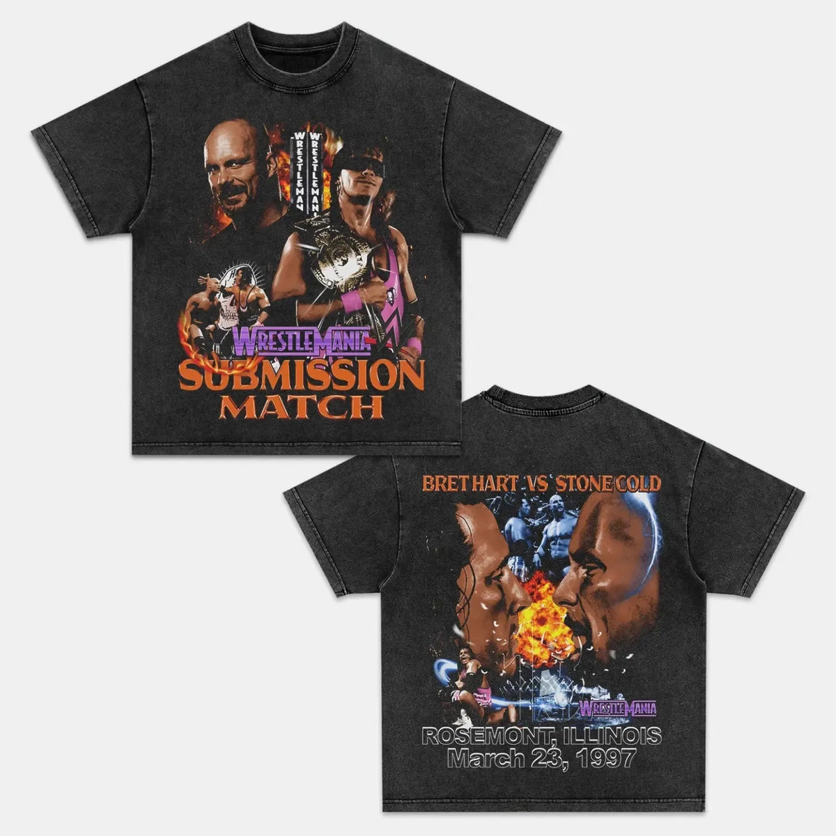Wrestlemania 13 Back Design TEE - view 2
