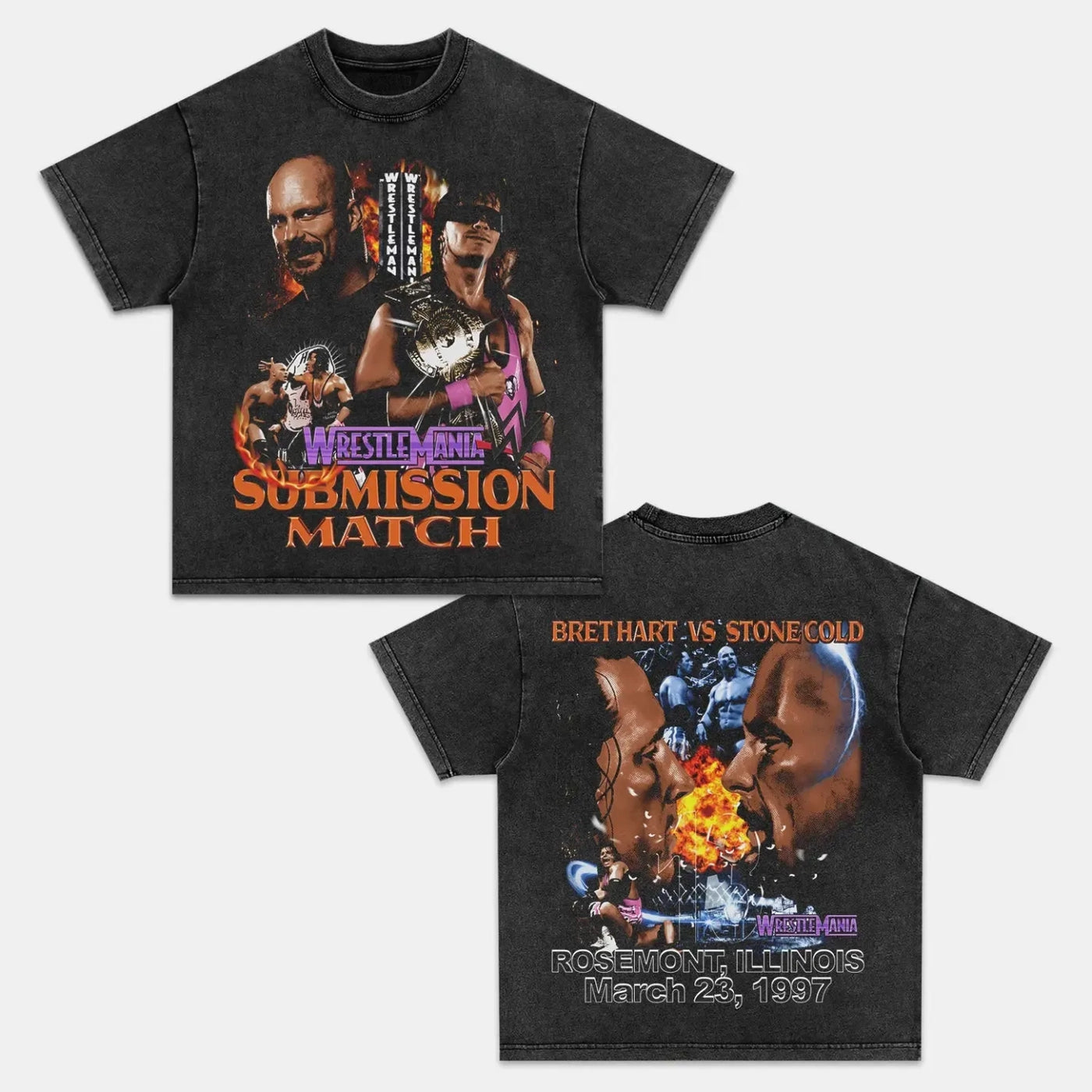 Wrestlemania 13 Back Design TEE - view 2