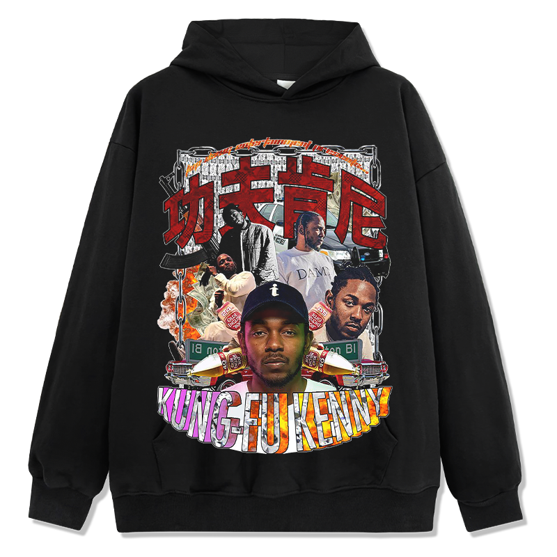 Kung-Fu-Kenny Hoodie tribute hoodie in heavyweight cotton