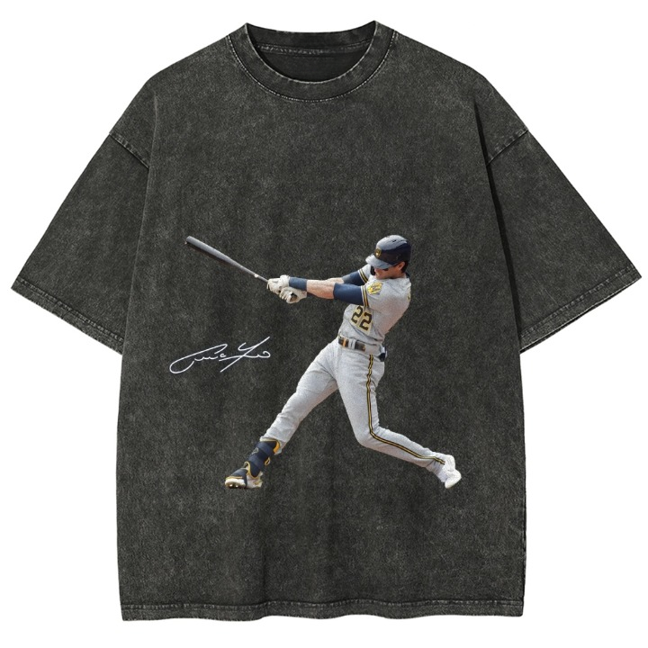 Brewers Christian Yelich Back Design TEE