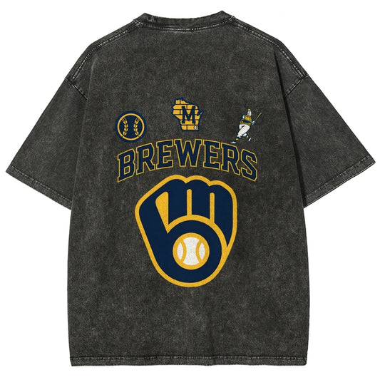Brewers Christian Yelich Back Design TEE