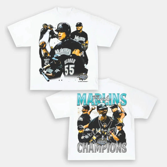 Marlins Back Design TEE