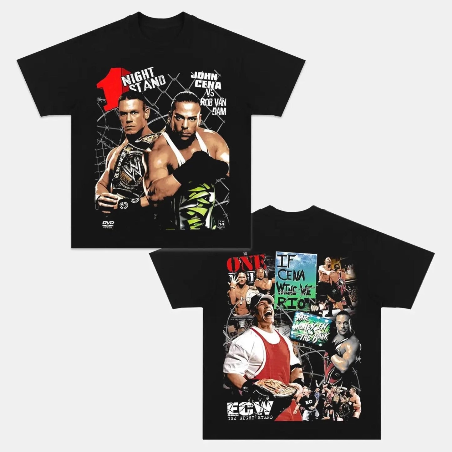 ECW One Night Stand Back Design TEE