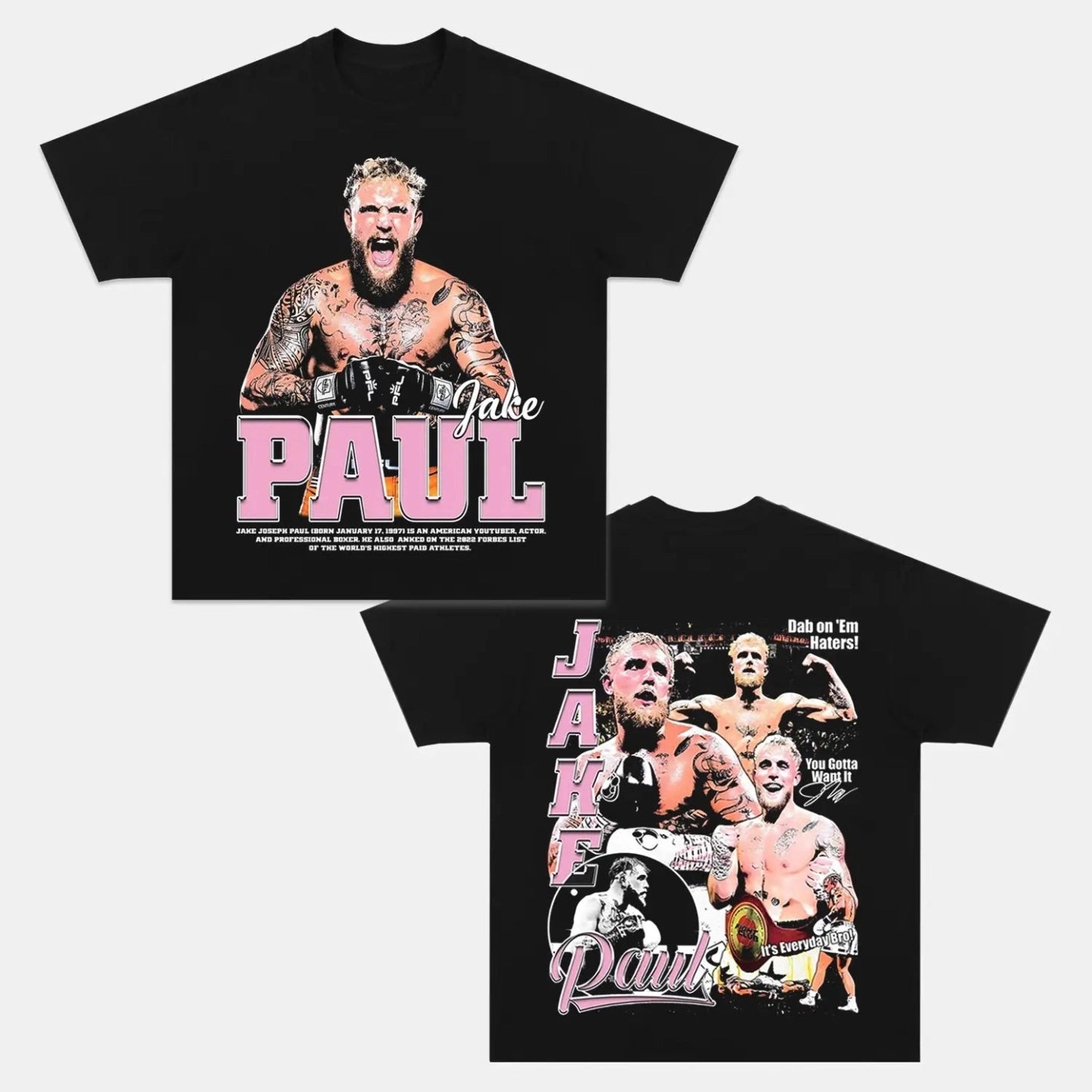 Jake Paul Back Design TEE