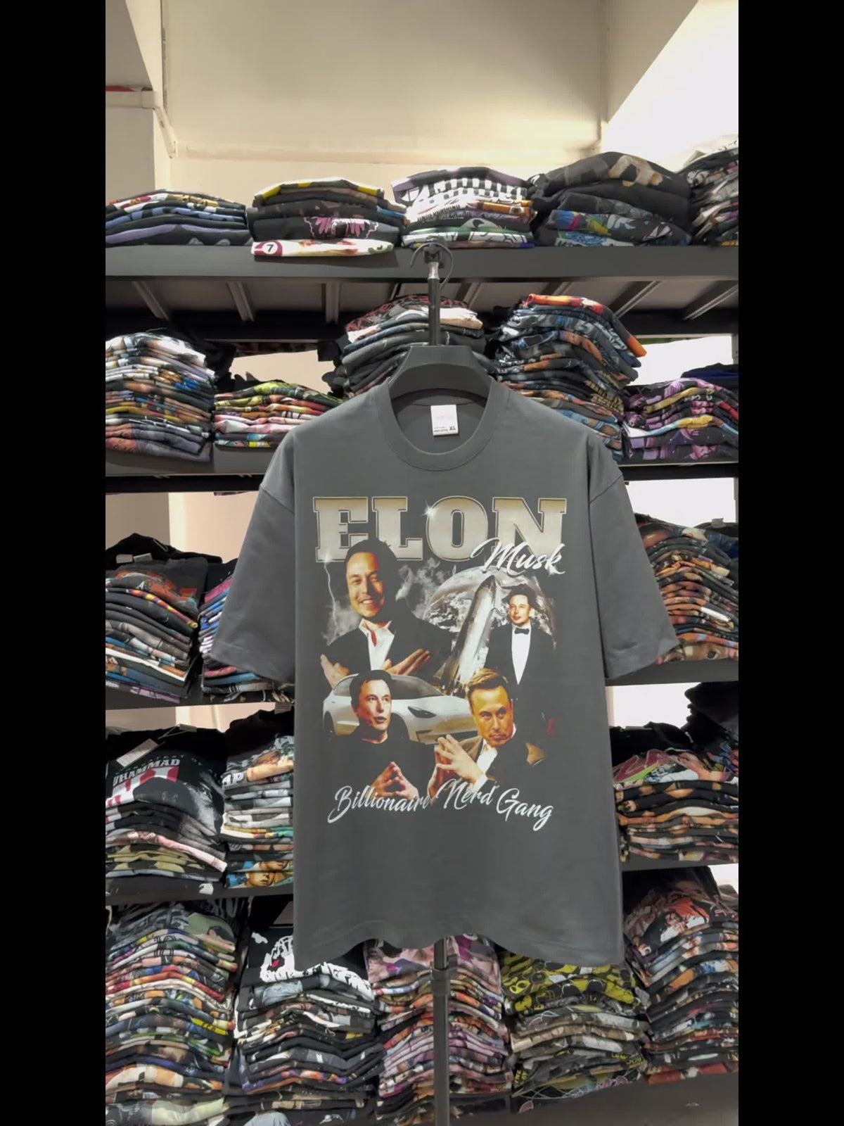 ELON MUSK " BILLIONAIRE NERD GANG"TEE 2024 - view 4