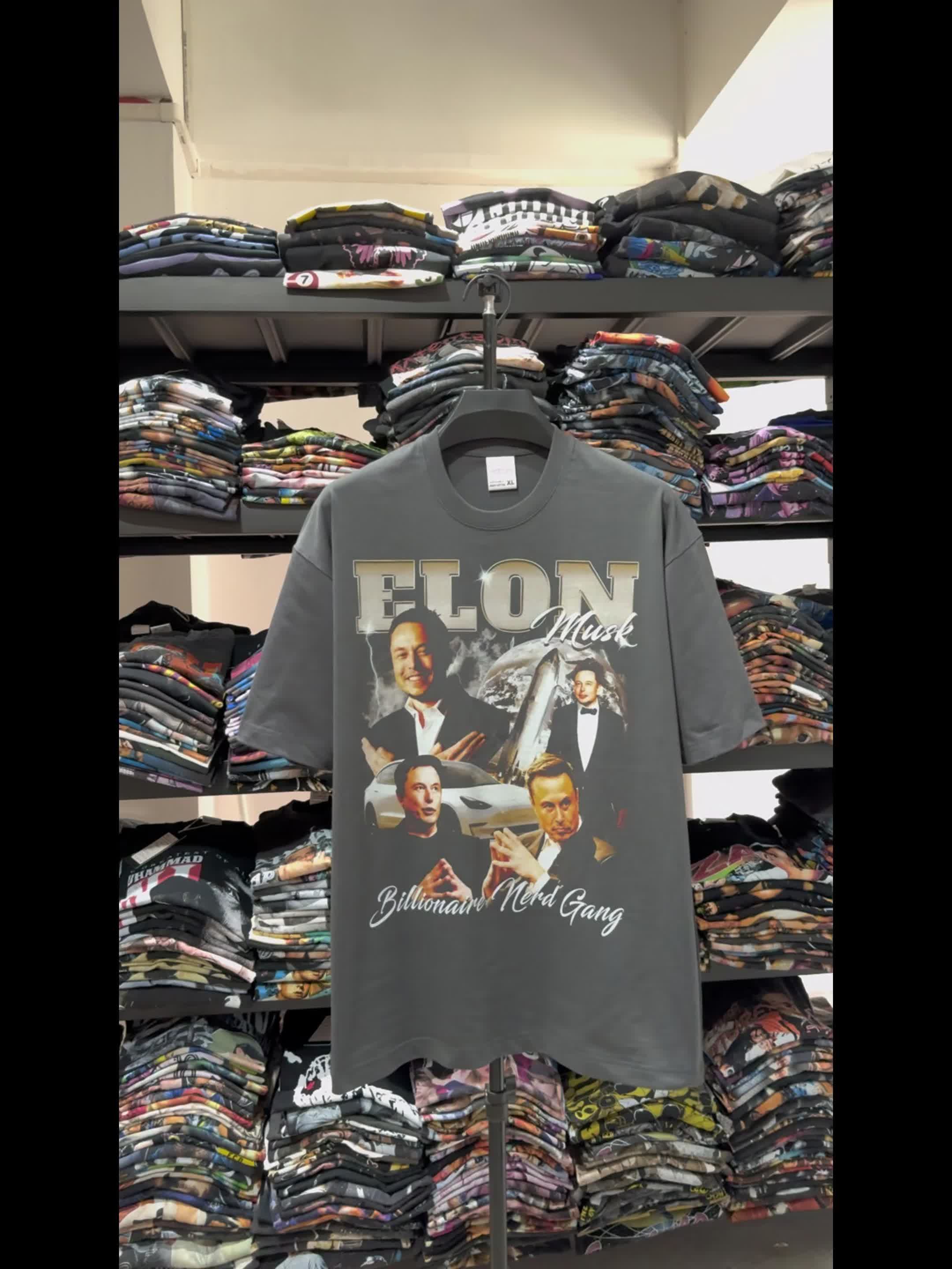 ELON MUSK " BILLIONAIRE NERD GANG"TEE 2024 - view 4