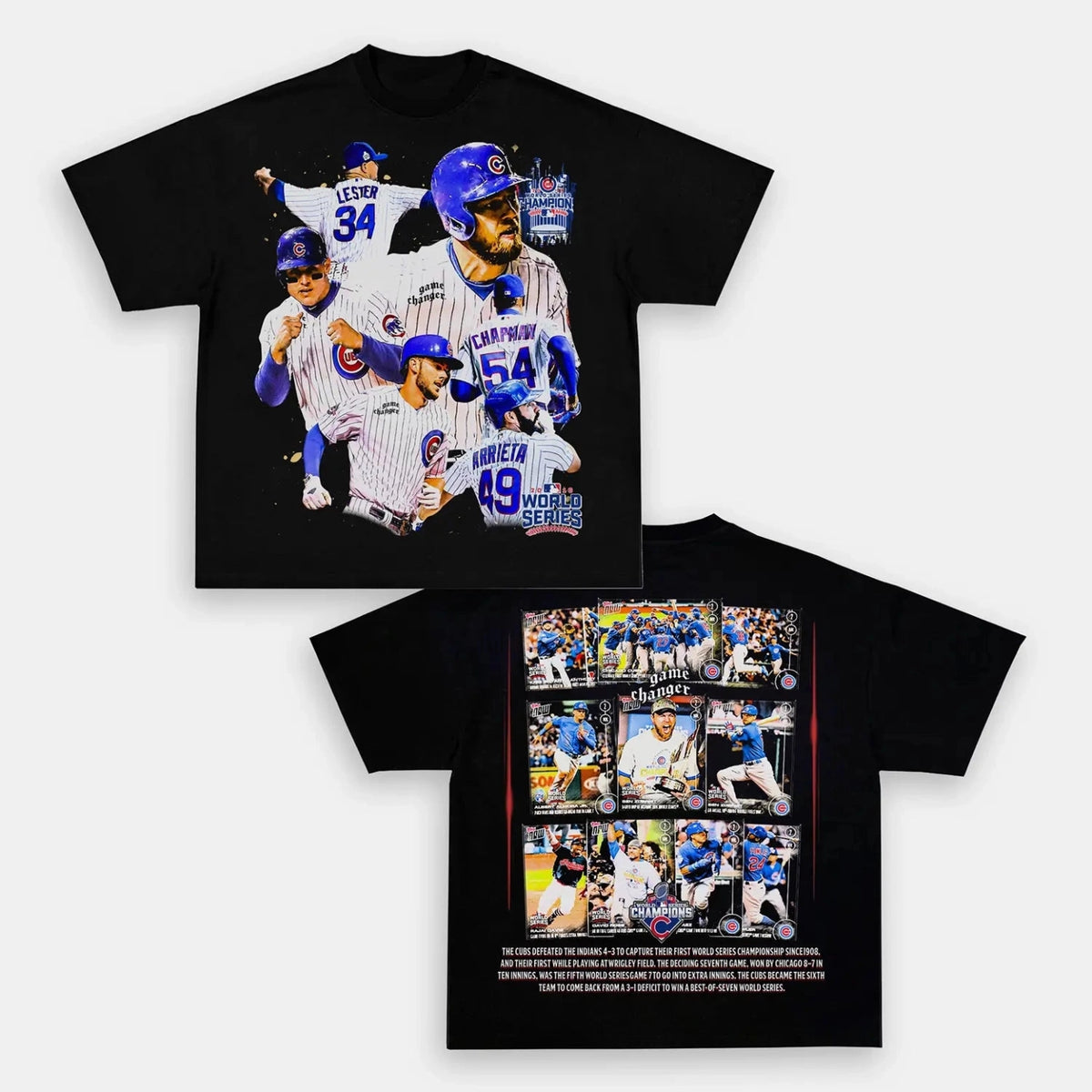 Cubs Back Design TEE