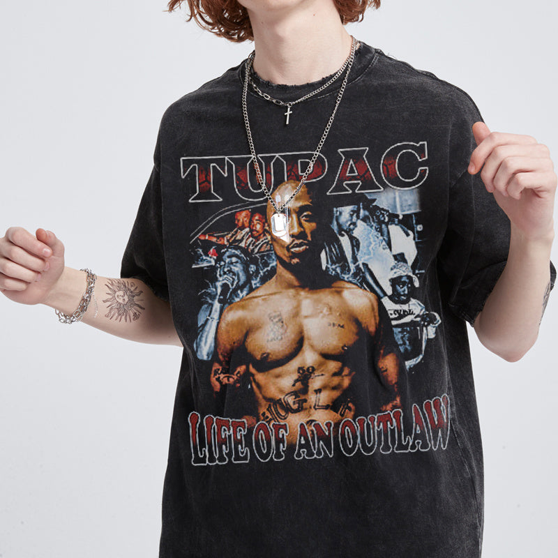 TUPAC "LIFE OF AN OUTLAW" TEE 2024 - view 2