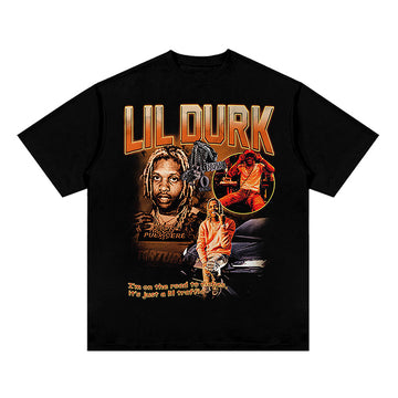 LIL DURK "I AM ON THE ROAD TO RICHES,ITS JUST A LIL TRAFFIC" TEE 2024