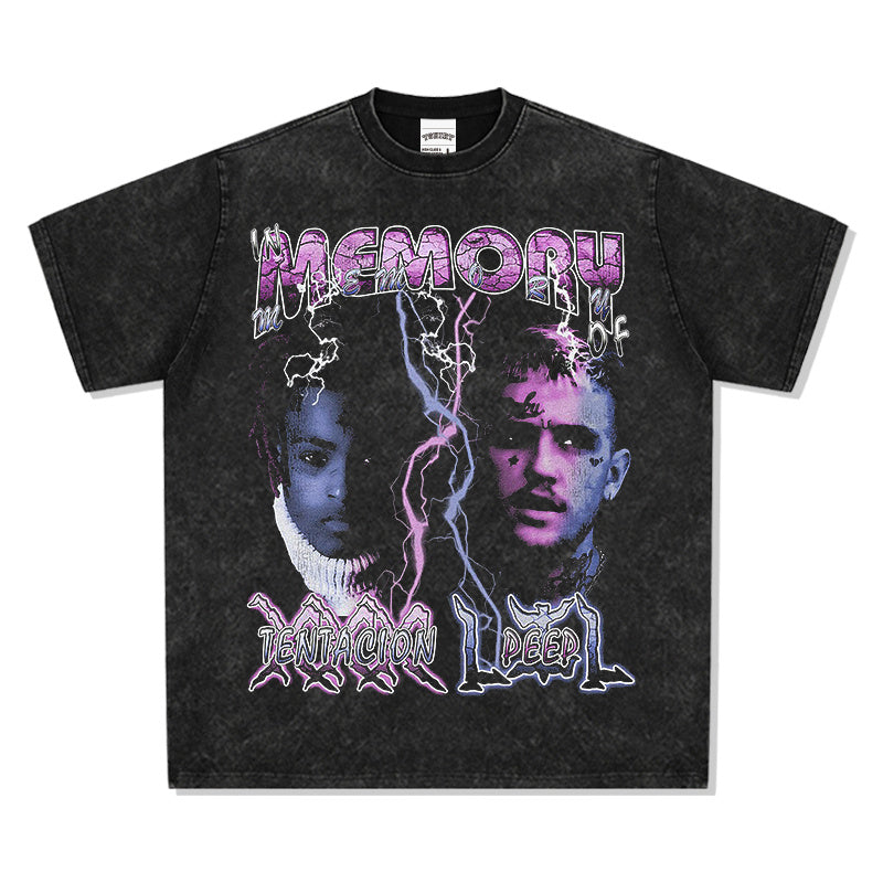 MEMORY OF XXX TENTACION LILPEEP TEE 2024 - view 3