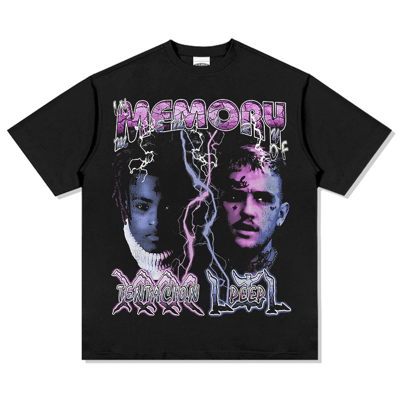 MEMORY OF XXX TENTACION LILPEEP TEE 2024