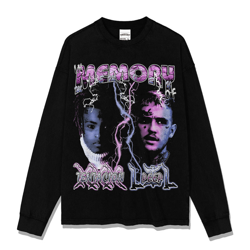 MEMORY OF XXX TENTACION LILPEEP SWEATSHIRT 2024