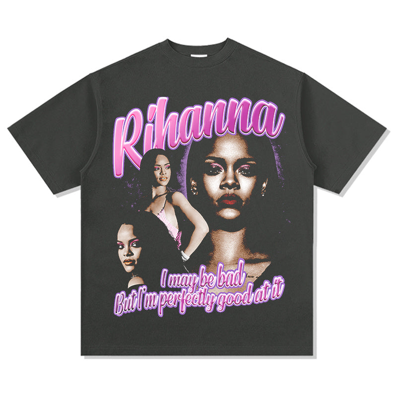 RIHANNA "I MAYBE BAD BUT I AM PERFECTLY GOOD AT IT " TEE 2024 - view 3