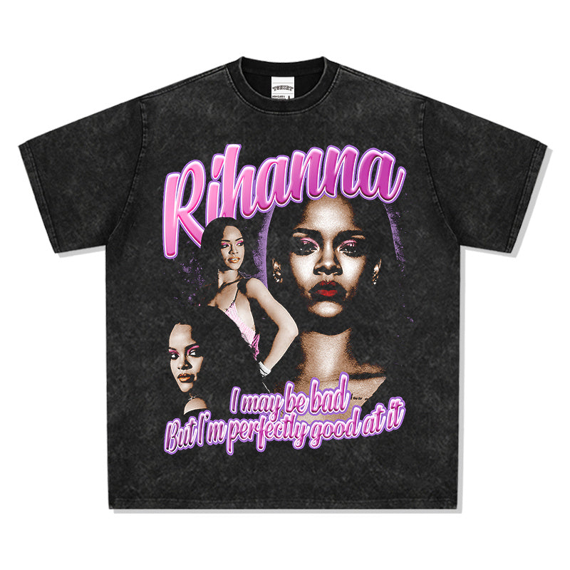 RIHANNA "I MAYBE BAD BUT I AM PERFECTLY GOOD AT IT " TEE 2024 - view 4