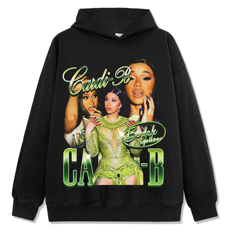 Cardi-B "Bodak Yellow" Hoodie tribute hoodie in heavyweight cotton