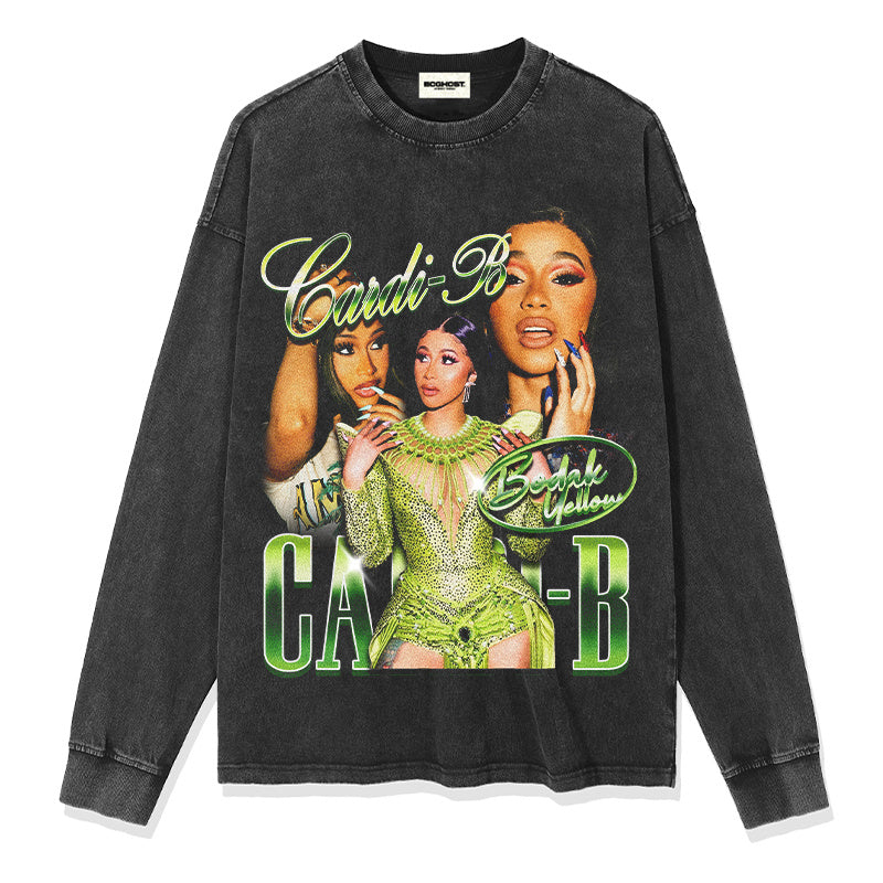 CARDI-B "BODAK YELLOW" SWEATSHIRT 2024