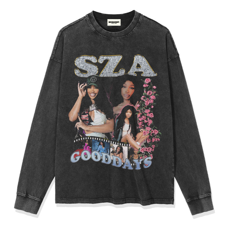 SZA Sweatshirt tribute tee in heavyweight cotton