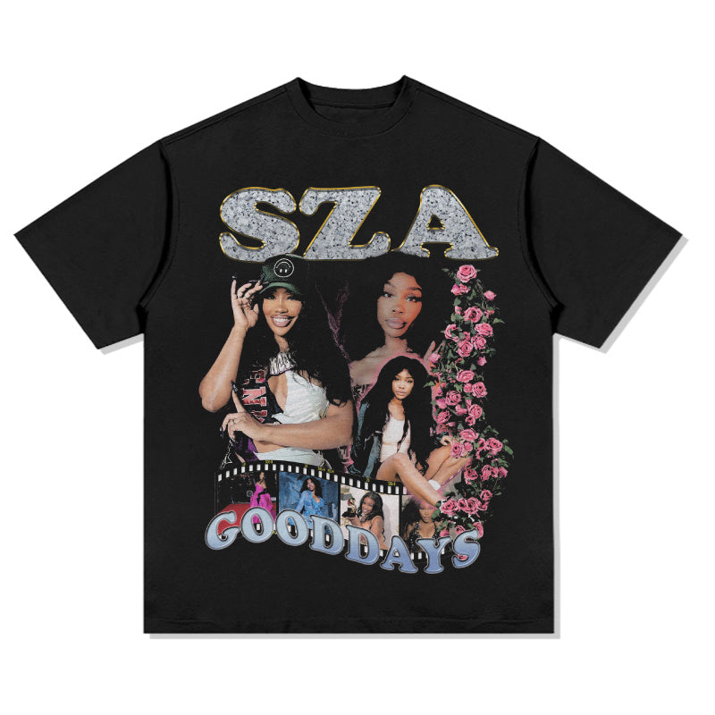 SZA Tee tribute tee in heavyweight cotton