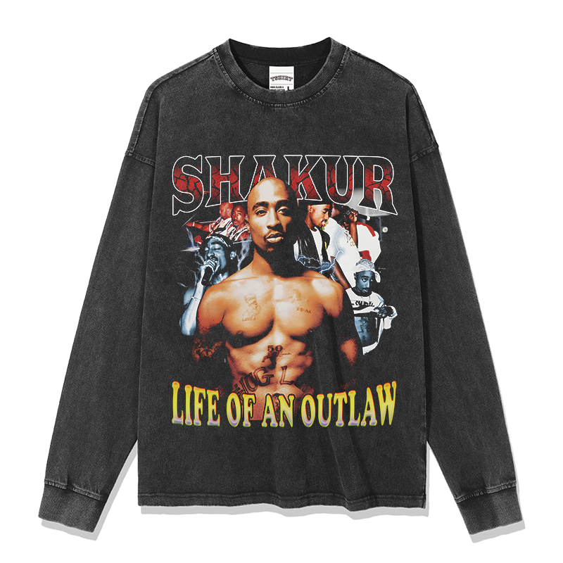 TUPAC SHAKUR "LIFE OF AN OUTLAW" SWEATSHIRT 2024 - view 2