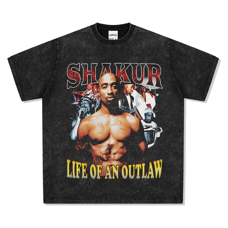 TUPAC SHAKUR "LIFE OF AN OUTLAW" TEE 2024 - view 2