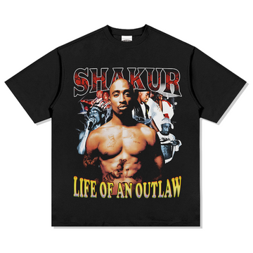 TUPAC SHAKUR "LIFE OF AN OUTLAW" TEE 2024