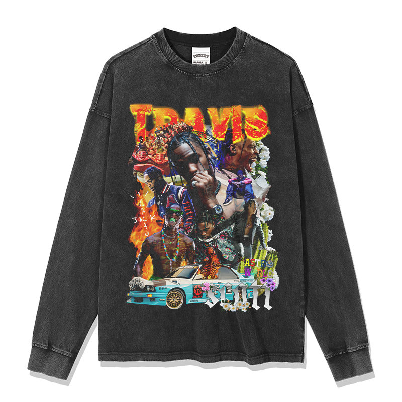 Travis Scott Sweatshirt tribute tee in heavyweight cotton