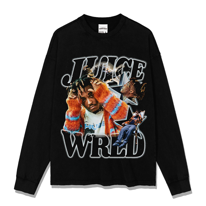 Juice WRLD Sweatshirt tribute tee in heavyweight cotton