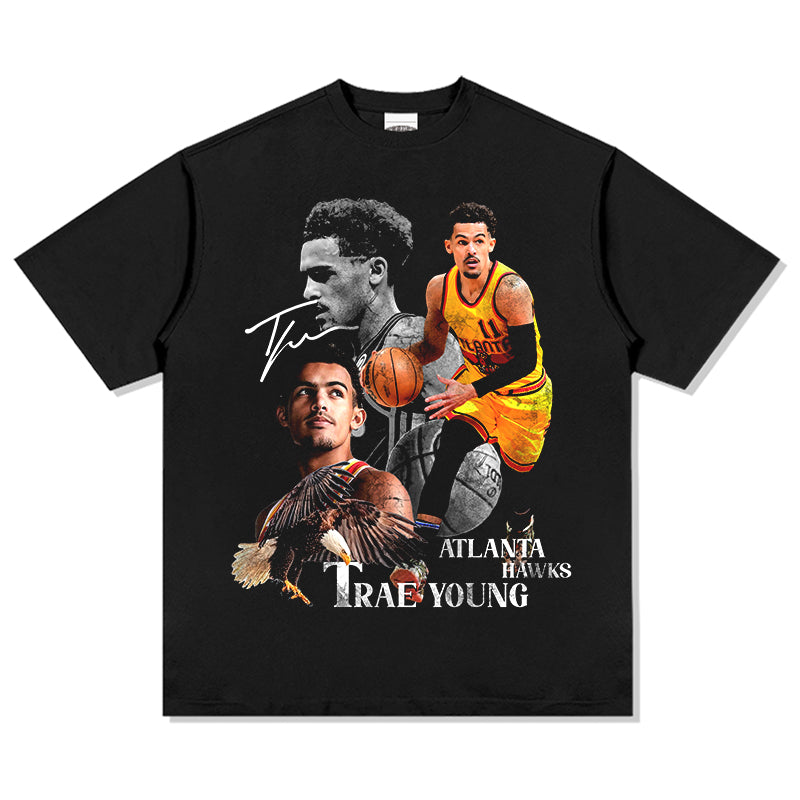 Trae Young Atlanta Hawks guard fan-made graphic tee designed in Toronto by 6ix Merchandise
