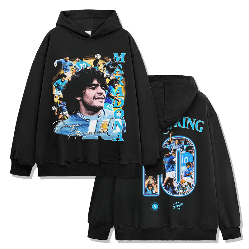DIEGO MARADONA FOOTBALL HOODIE 2024