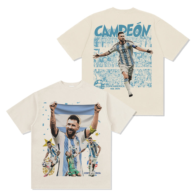 Copa America 2024 Campeón By Messi Tee - view 2