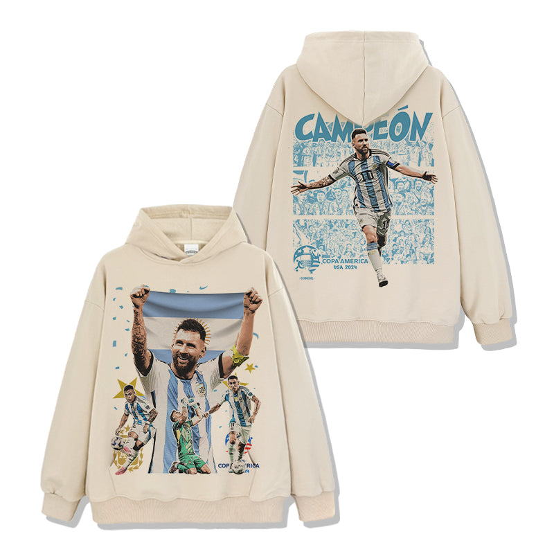Copa America 2024 Campeón By Messi Hoodie