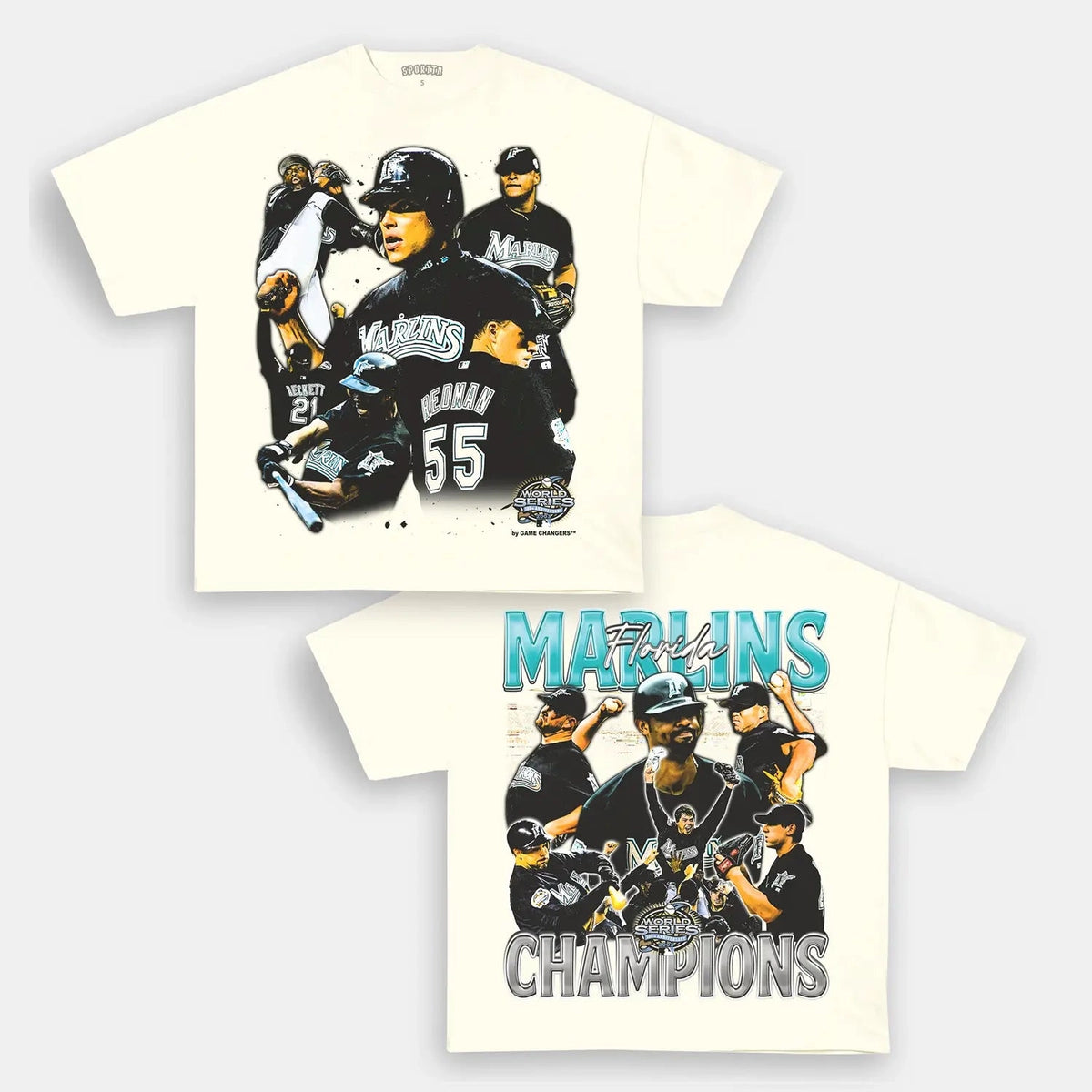 World Series champs Marlins Back Design TEE - view 2