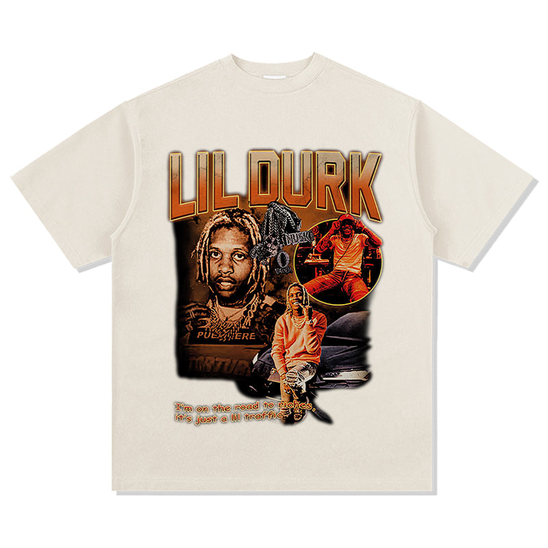 I Am on the Road to Riches,its Just a Lil Traffic by Lil Durk TEE - view 5