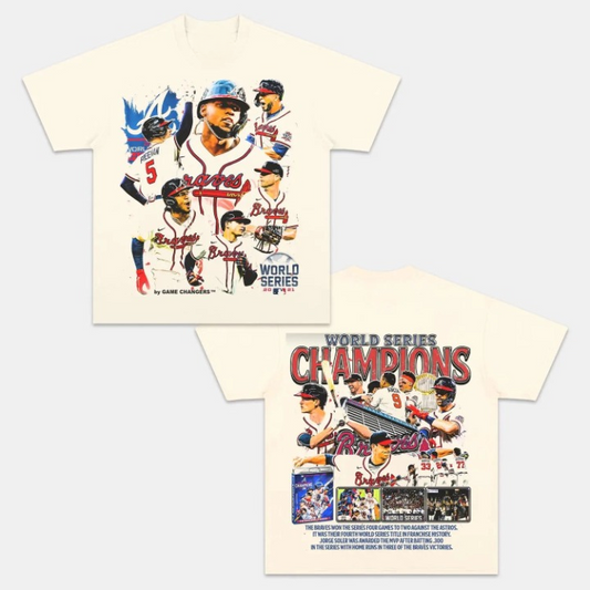 World Series champs Braves Back Design TEE