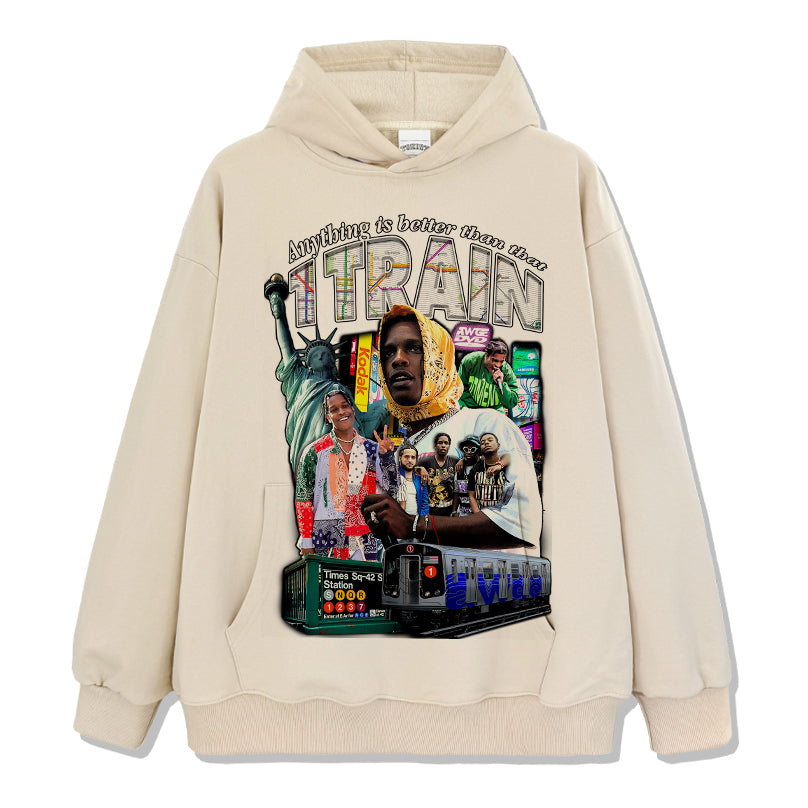 Anything is better than that 1 Train By Asap Rocky Hoodie - view 4