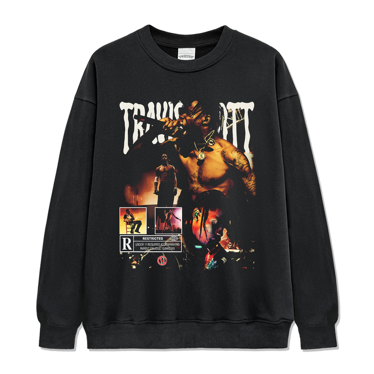 Resticted By Travis Sweatshirt in heavyweight 240gsm cotton