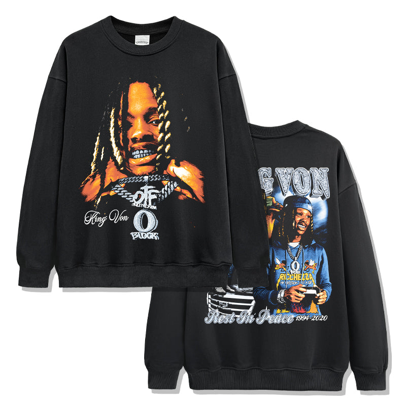Rest In Peace By king Von Sweatshirt