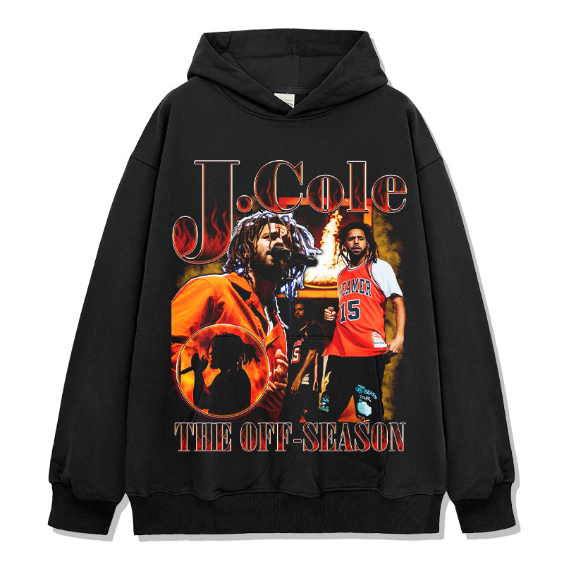 The Off Season By J·Cole Hoodie tribute hoodie in heavyweight cotton