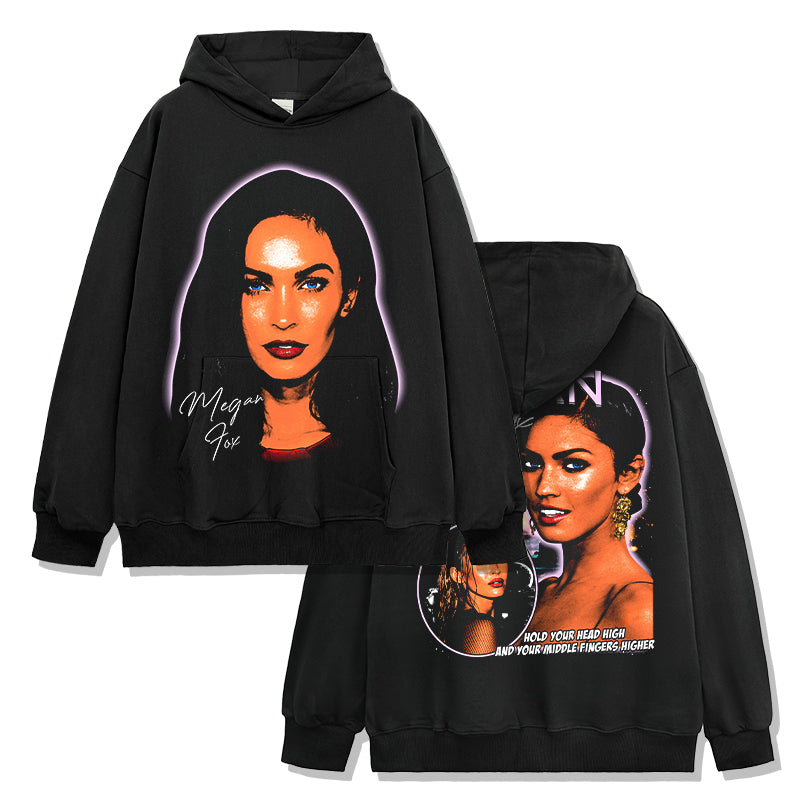 Megan Fox Signature Hoodie in heavyweight 240gsm cotton