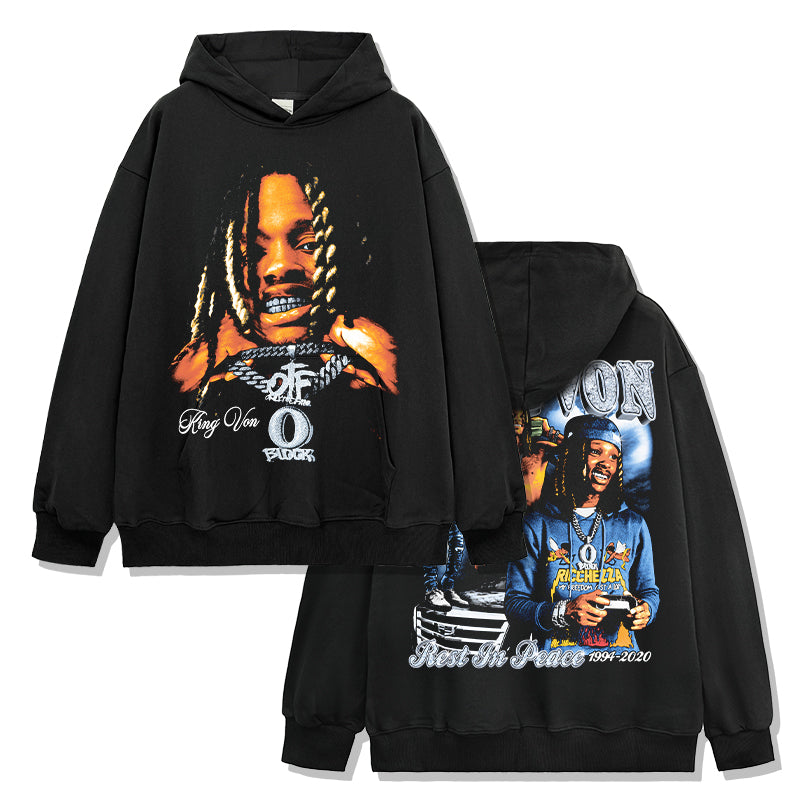 Rest In Peace By king Von Hoodie