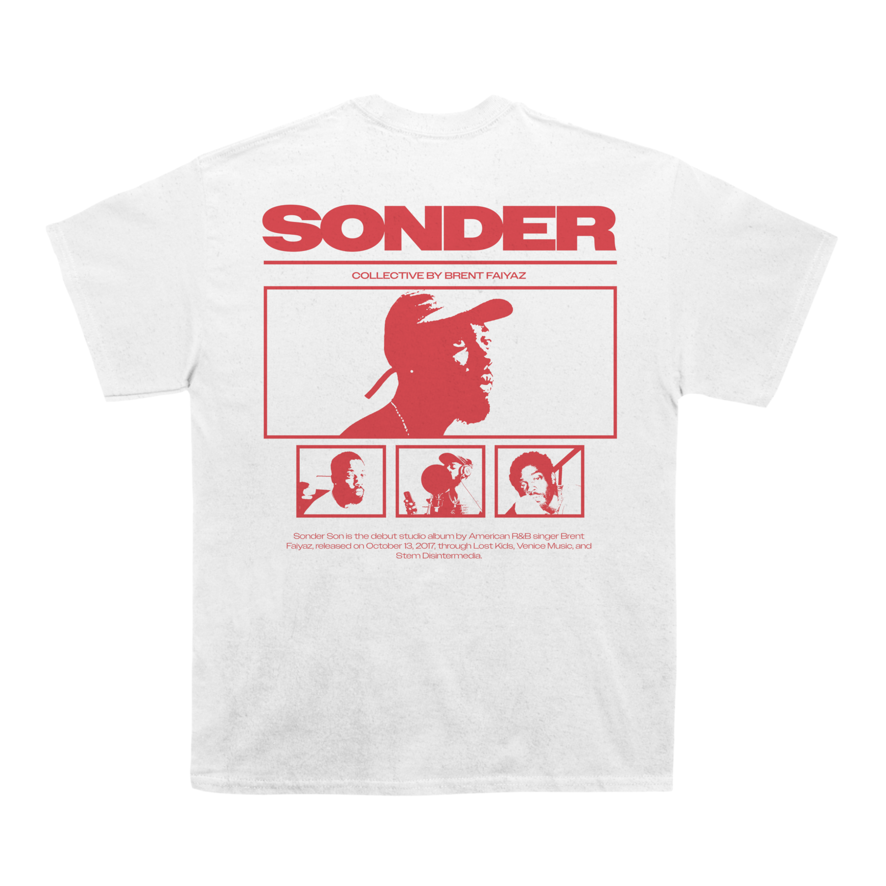 Brent Faiyaz "Sonder" Back Design TEE