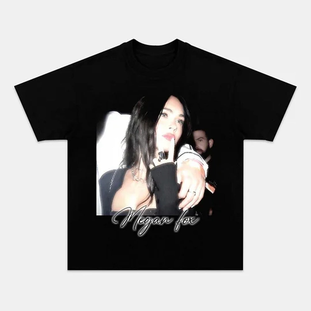 Megan Fox Chic Graphic Tee – Sleek Style