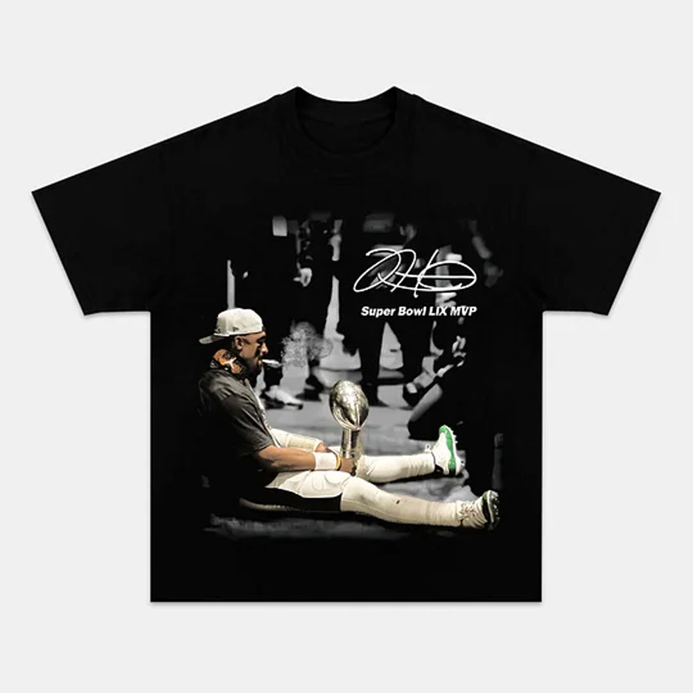 Jalen Hurts Super Bowl MVP Graphic Tee Victory Style