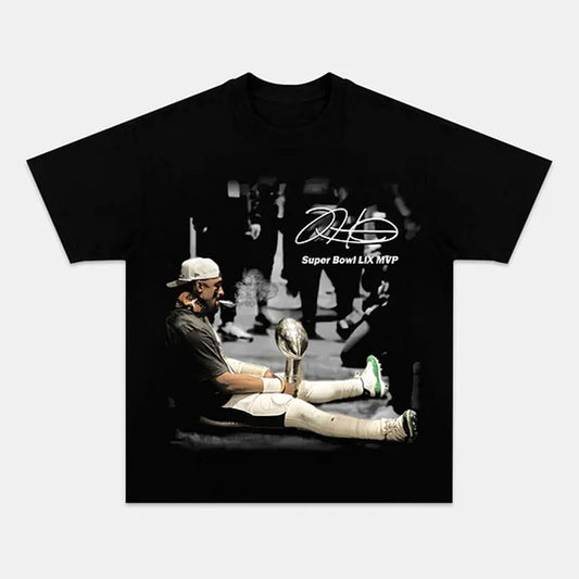 Jalen Hurts Super Bowl MVP Graphic Tee Victory Style