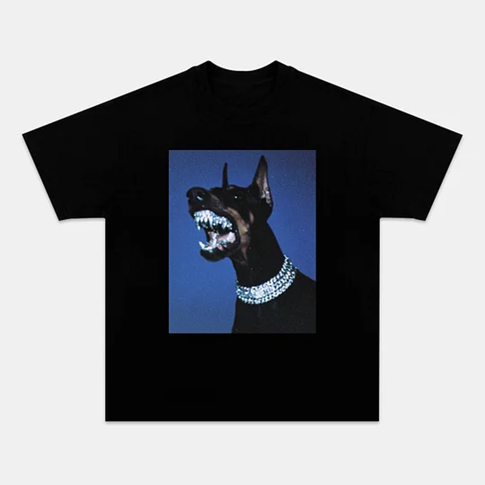 Fierce Diamond Style Doberman Graphic Tee