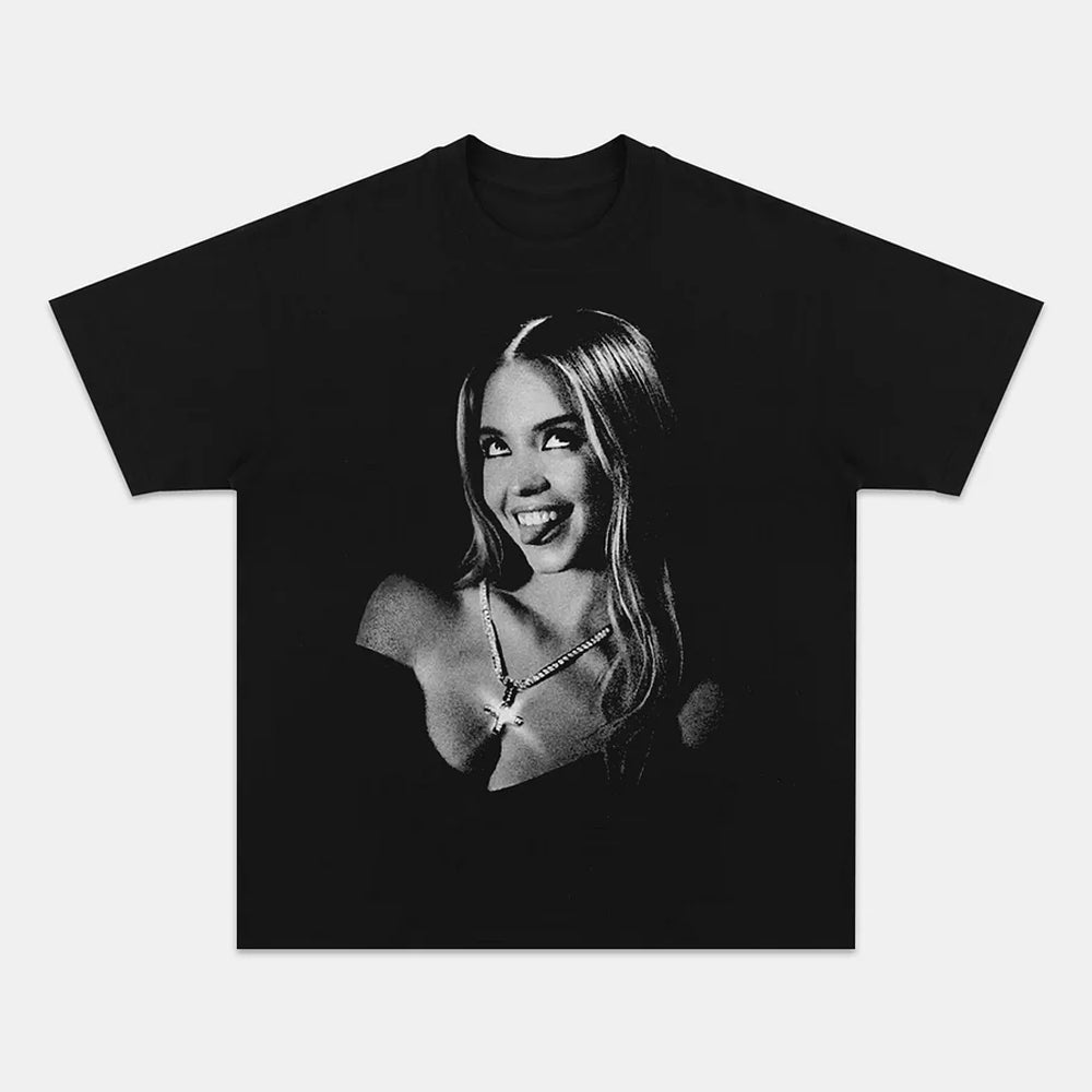 Sydney Sweeney Black & White Glam Tee