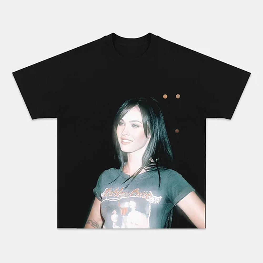 Megan Fox Effortless Style Vintage Graphic Tee
