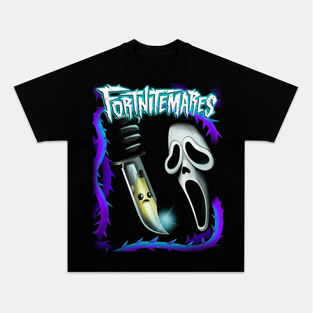 Spooky Fortnitemares Scream Halloween Graphic Tee
