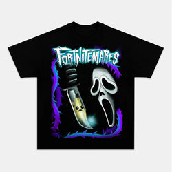 Spooky Fortnitemares Scream Halloween Graphic Tee